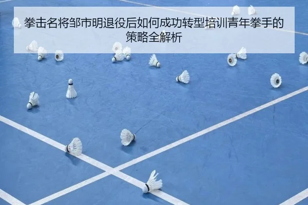 拳击名将邹市明退役后如何成功转型培训青年拳手的策略全解析